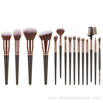 double ended makeup brush set with case